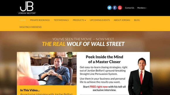 Jordan Belfort (Wolf of Wall Street) – Straight Line Persuasion Course